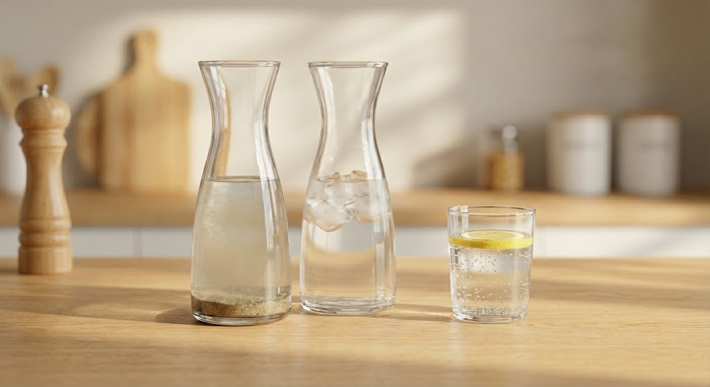 Clear water representing high-efficiency sediment filtration - Water Fixers of DFW