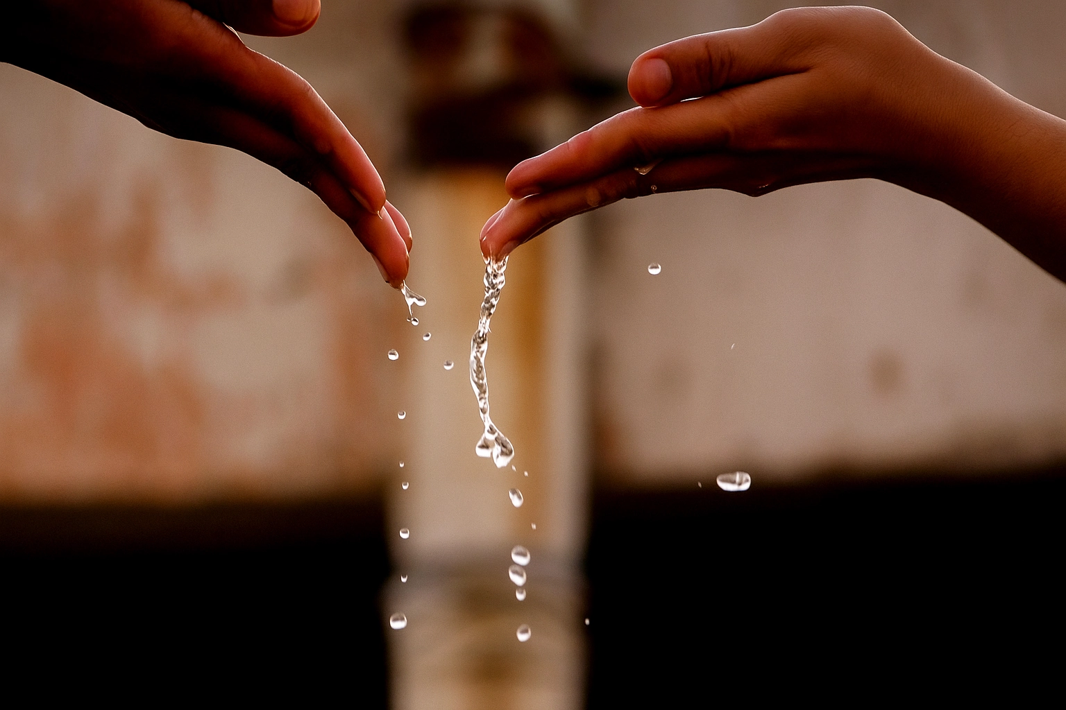 Hands holding clean well water showing purity and care - Water Fixers of DFW